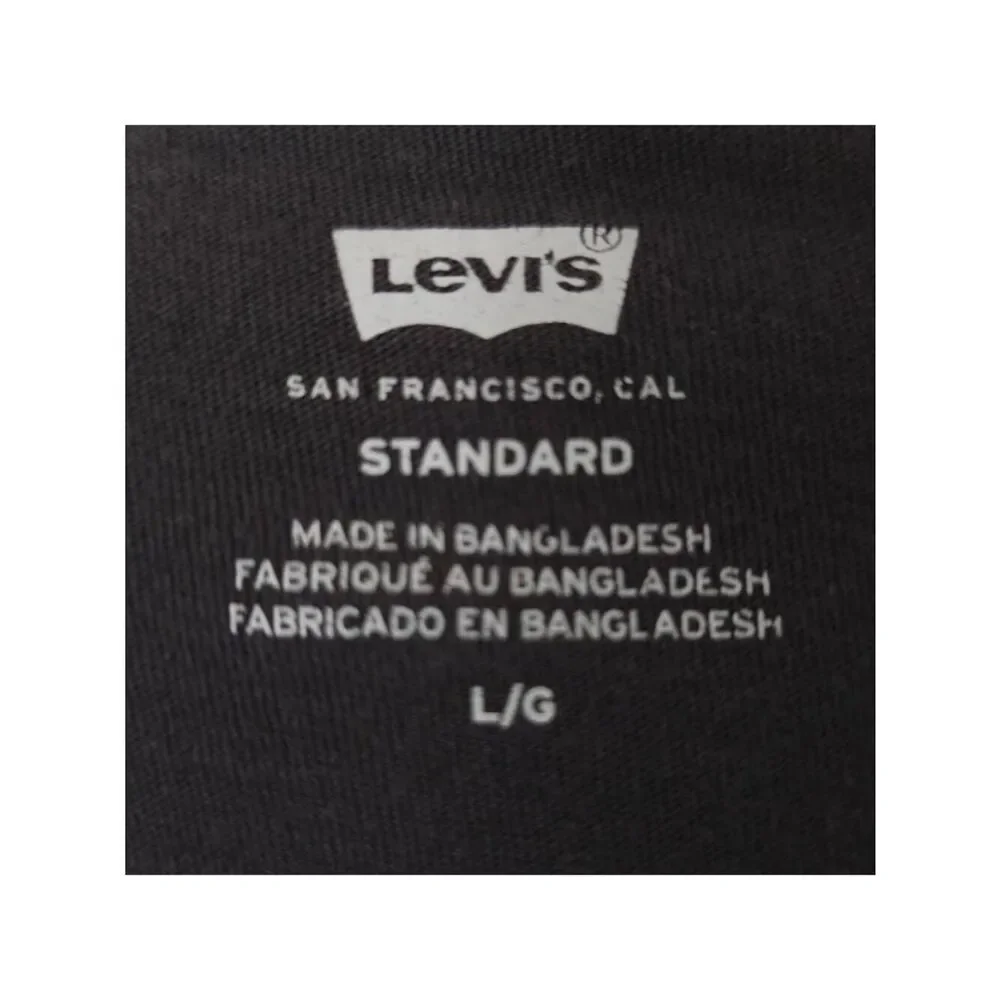 Levis T Shirt Mens Size Large Black Levi Strauss And Co Streetwear